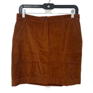 Brown Corduroy Skirt